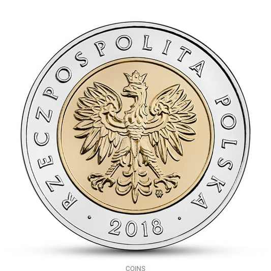 5 zł 100-lecie odzyskania przez Polskę niepodległości