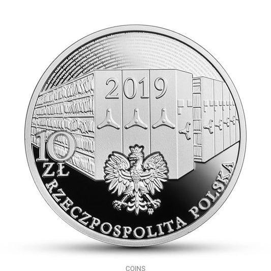 10 zł Dekret o archiwach państwowych