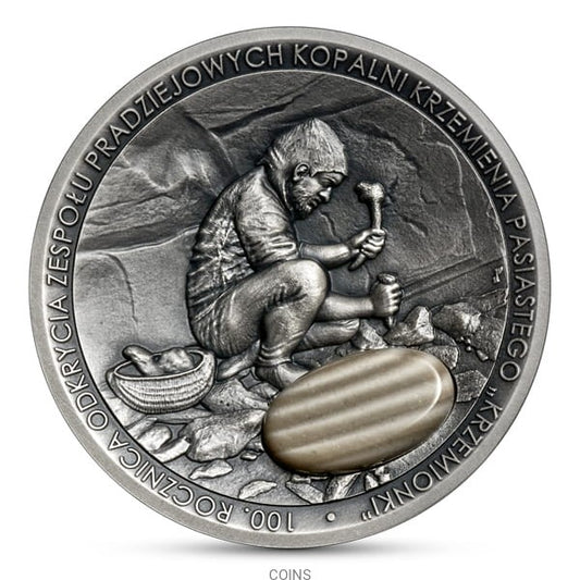 50 zł 100. rocznica odkrycia kopalni „Krzemionki”