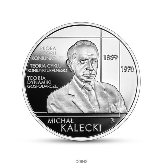 10 zł  Michał Kalecki - Wielcy polscy ekonomiści