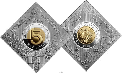 5 zł 250 rocznica założenia Mennicy Warszawskiej 2016