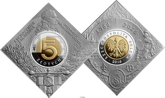 5 zł 250 rocznica założenia Mennicy Warszawskiej 2016