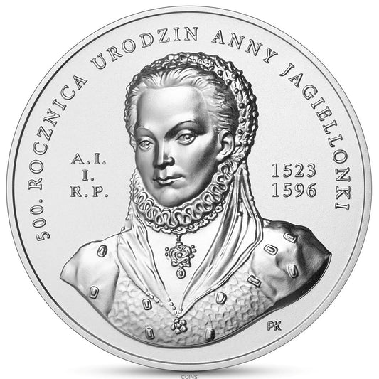 50 zł 500. rocznica urodzin Anny Jagiellonki