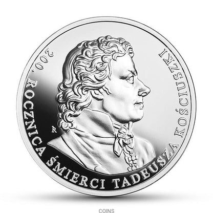 10 zł 200 rocznica śmierci Tadeusza Kościuszki