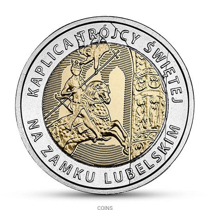 5 zł Kaplica Trójcy Świętej na Zamku Lubelskim - Odkryj Polskę
