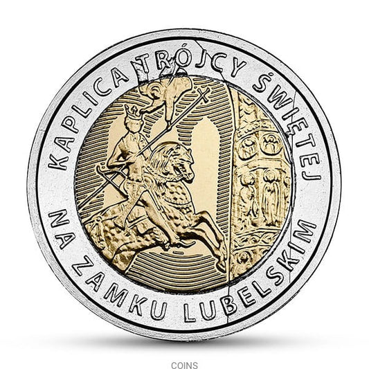 5 zł Kaplica Trójcy Świętej na Zamku Lubelskim - Odkryj Polskę