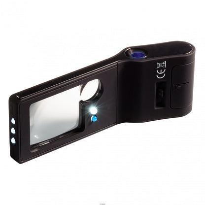 Lupa kieszonkowa 6 w 1 Leuchtturm LED UV Mikroskop
