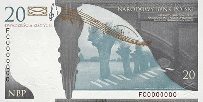 20 zł Fryderyk Chopin 2010 - banknot