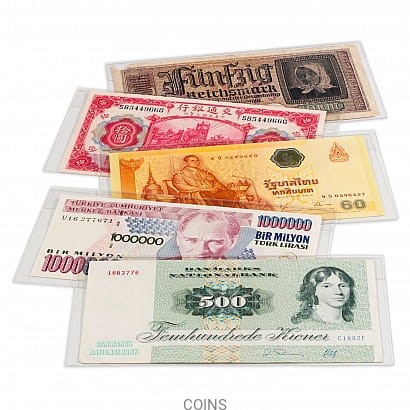 Karty ochronne na banknoty BASIC 170 (10 sztuk)