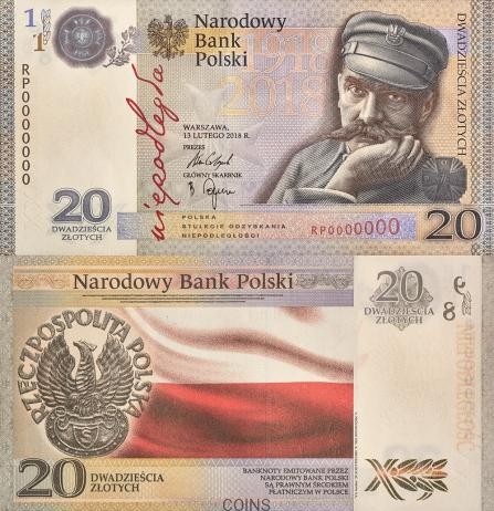 20 zł Niepodległość 2018